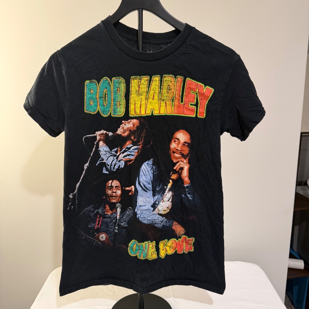 Zion Rootswear Bob Marley One Love Graphic T-Shirt Black Small ZRBM1474